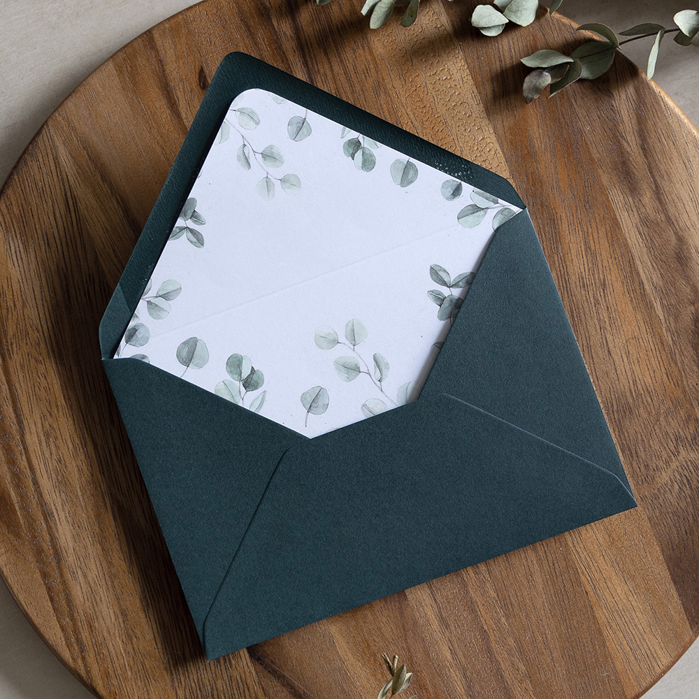 Eucalyptus' Printed Envelope Liners | Customisable